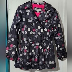 London Fog Trench Coat w/ Vibrant Pink Lining